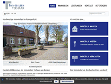 Tablet Screenshot of immobilien-terhaar.com